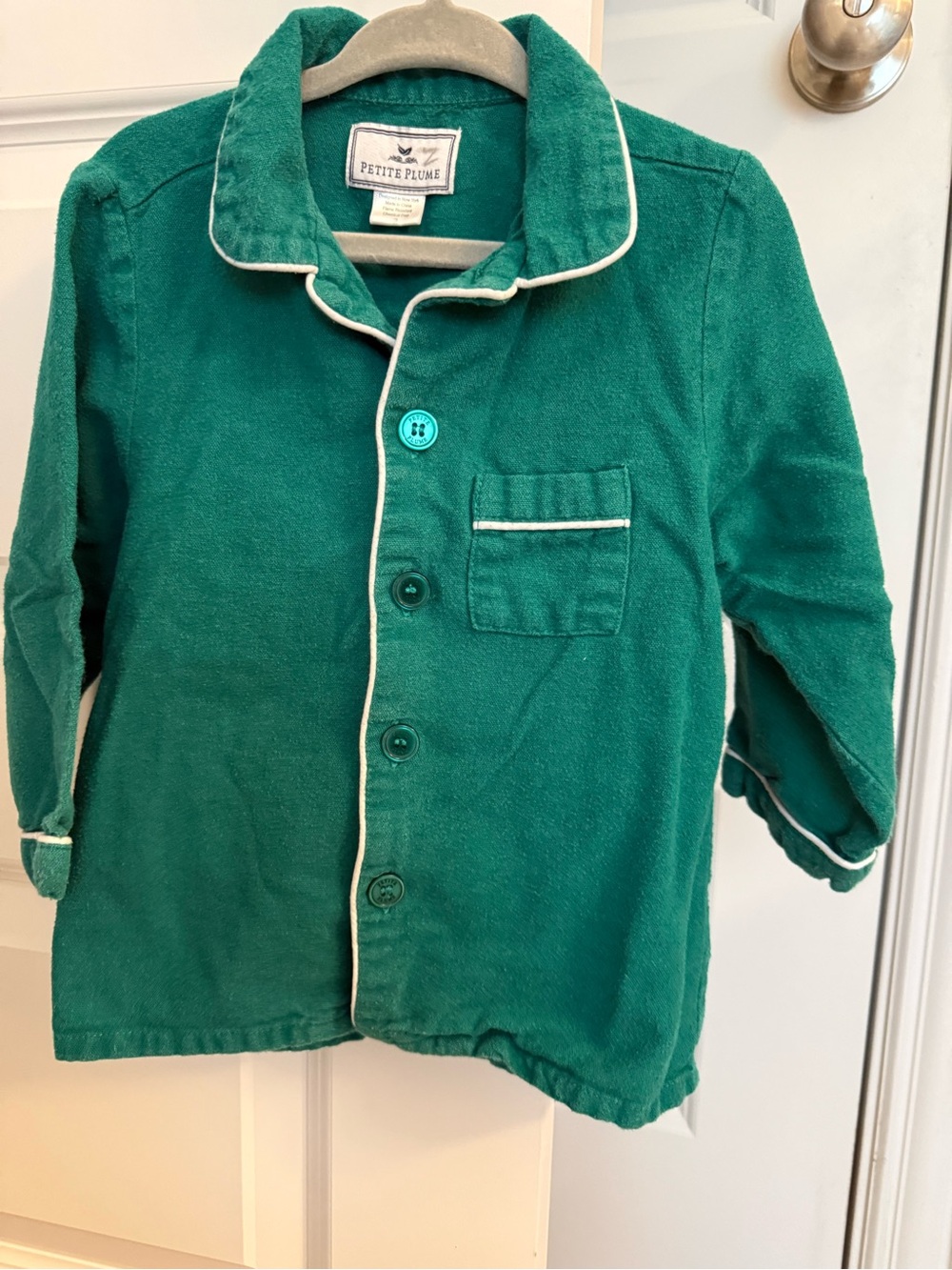 Petite Plume Green Toddler Pajama set